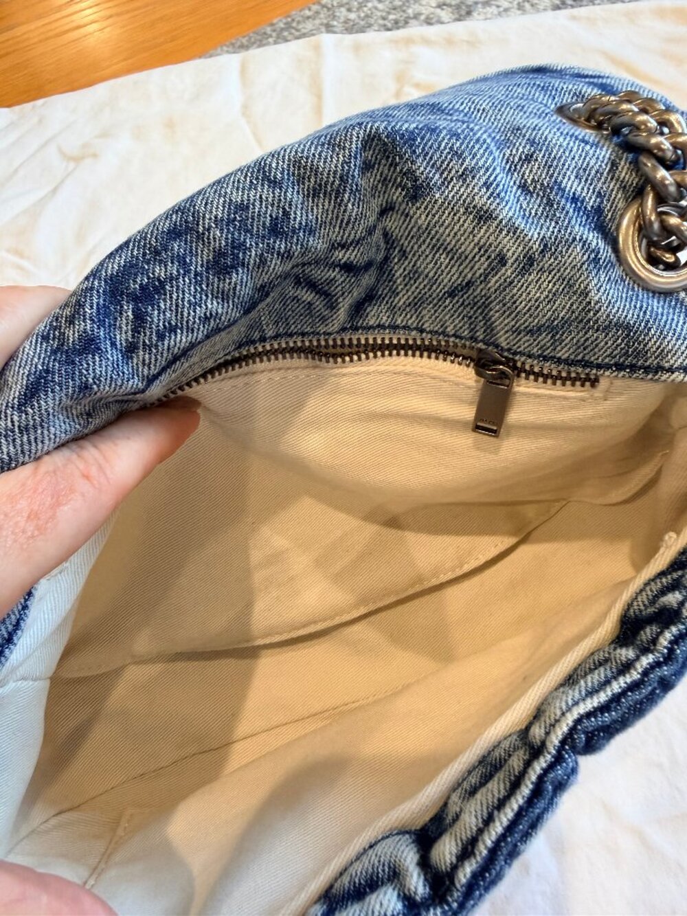 JW PEI Tina Quilted Denim Convertible Crossbody Bag - Picture 6 of 8